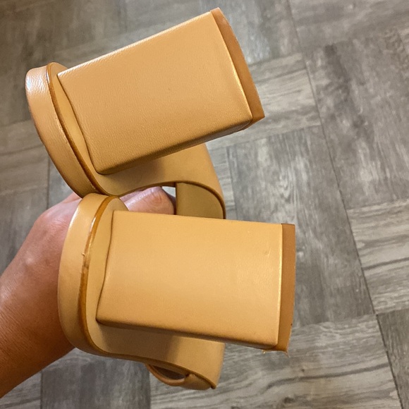 Heeled Sandals, Tan - Picture 4 of 6